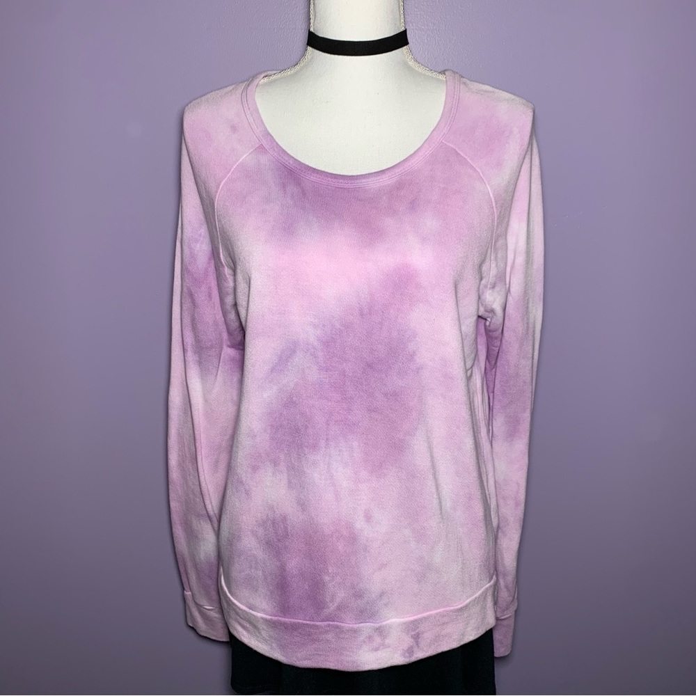 NWT Sundry Purple Tie Dye Sweatshirt